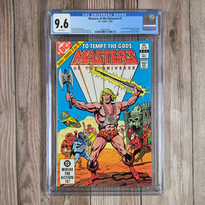 Masters of the Universe #1 CGC 9.6 WP Three-issue limited series published by DC (cert 6011)