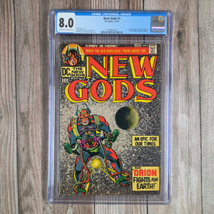 New Gods #1 CGC 8.0 1st appearance of Orion, son of Darkseid (cert 0015)
