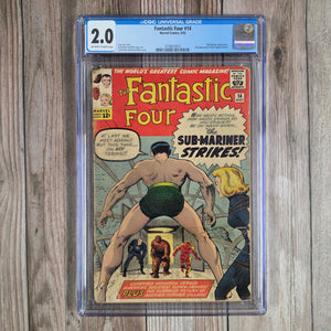 Fantastic Four #14 CGC 2.0 2nd appearance of the Puppet Master (cert 0014)