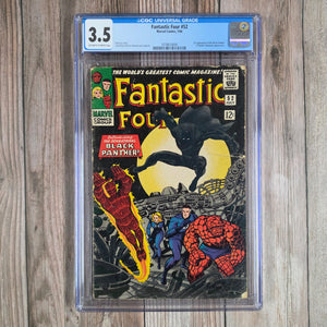 Fantastic Four #52 CGC 3.5 1st appearance of the Black Panther, T'Challa, king of Wakanda (cert 0008)