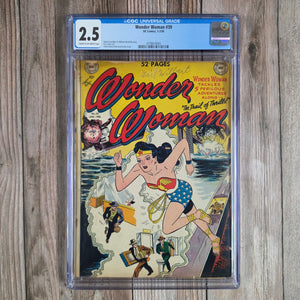 Wonder Woman #39 CGC 2.5 Classic Golden Age Cover Artwork (cert 0003)