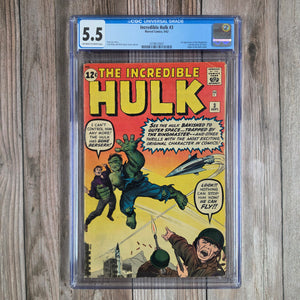 Incredible Hulk #3 CGC 5.5 3rd appearance of the Hulk (cert 0007)