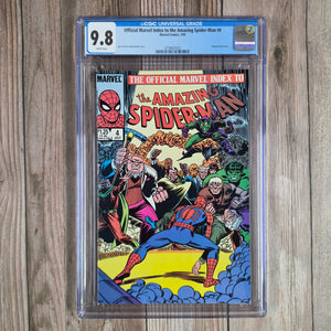 Official Marvel Index to the Amazing Spider-Man #4 CGC 9.8 WP Wraparound cover (cert 7023)