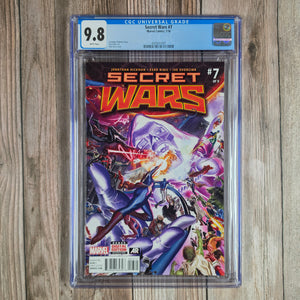 Secret Wars #7 CGC 9.8 Doom's Control on Battle World begins to fall (cert 1001)