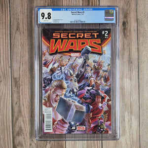 Secret Wars #2 CGC 9.8 1st appearance of God Emperor Doom, an all-powerful, alternate reality version of Doctor Doom (cert 8002)