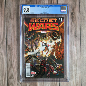 Secret Wars #1 CGC 9.8 Premiere issue of a nine-issue series (cert 9007)