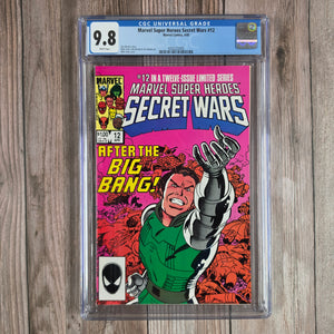 Marvel Super Heroes Secret Wars #12 CGC 9.8 WP Final issue of series (cert 2005)