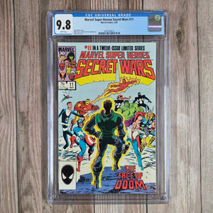 Marvel Super Heroes Secret Wars #11 CGC 9.8 WP Doctor Doom's scarred face is healed (cert 4012)