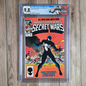 Marvel Super Heroes Secret Wars #8 CGC 9.8 WP Origin of the black symbiote costume that later bonds with Eddie Brock to become Venom (cert 0013)