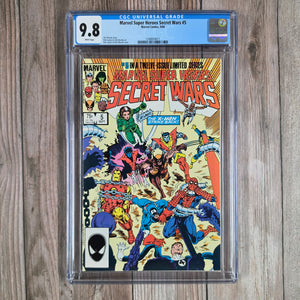Marvel Super Heroes Secret Wars #5 CGC 9.8 WP Doom Starts his accension to godhood (cert 4011)