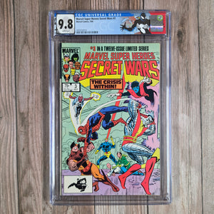 Marvel Super Heroes Secret Wars #3 CGC 9.8 WP 1st appearance of Volcana (cert 3014)