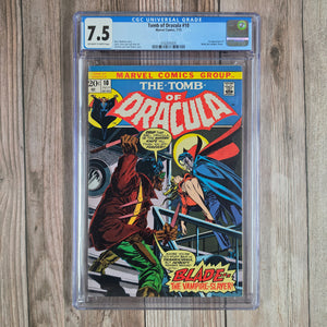Tomb of Dracula #10 CGC 7.5 1st appearance of Blade (cert 6005)