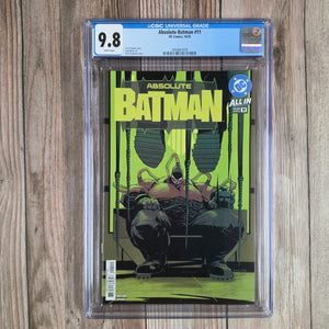 Absolute Batman #11 CGC 9.8 Origin of Bane in the Absolute Universe (cert 1018)