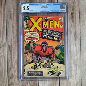 X-Men #4 CGC 2.5 1st team appearance of the Brotherhood of Evil Mutants led by Magneto (cert 5010)