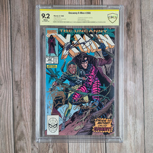 Uncanny X-Men #266 CBCS 9.2 WP SS Andy Kubert, Chris Claremont, 2nd appearance and first cover of Gambit (cert 007)