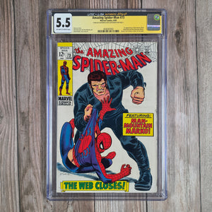 Amazing Spider-Man #73 CGC 5.5 JSA Stan Lee, 1st appearance of Silvermane, a crime boss (cert 7002)