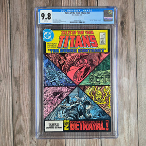 Tales of the Teen Titans #43 CGC 9.8 WP 1st full appearance of Jericho aka Joseph, son of Deathstroke (cert 2009)