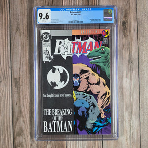 Batman #497 CGC 9.6 Bane breaks Batman's back (cert 4012)