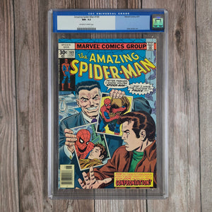 Amazing Spider-Man #169 CGC 9.2 Old style CGC case, In the fan mail page is a letter to the editor written by Frank Miller (cert 0004)