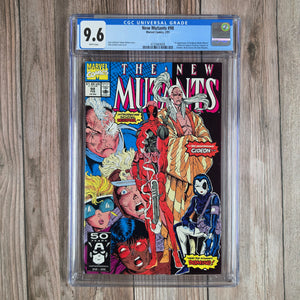 New Mutants #98 CGC 9.6 WP 1st appearance of Deadpool, a subject of the Weapon X program (cert 9008)