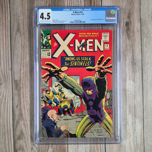 X-Men #14 CGC 4.5 1st appearance of the Sentinels, machines invented to hunt mutants (cert 0013)