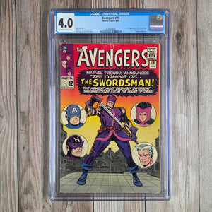 Avengers #19 CGC 4.0 1st appearance of Swordsman (cert 9021)