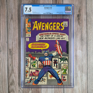 Avengers #16 CGC 7.5 Hawkeye joins The Avengers (cert 9020)