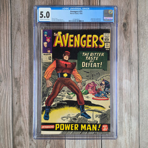 Avengers #21 CGC 5.0 1st appearance of Power Man, Erik Josten, later becomes the third Goliath, the Smuggler and Atlas (cert 9022)