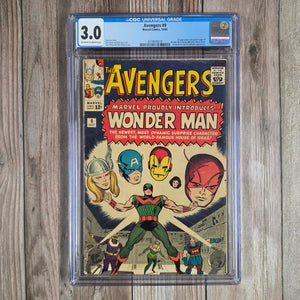 Avengers #9 CGC 3.0 1st appearance and death of Wonder Man, later resurrected (cert 9019)