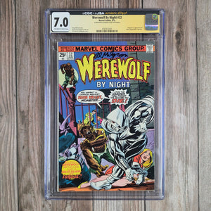 Werewolf By Night #32 CGC 7.0 SS Al Milgrom, 1st appearance and origin of Moon Knight (cert 2001)
