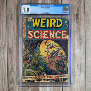 Weird Science #9 CGC 1.0 Iconic artwork by Wally Wood (cert 9012)