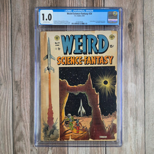 Weird Science-Fantasy #24 CGC 1.0 First published professional comic book story by legendary author Harlan Ellison (cert 9006)