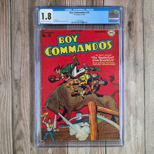 Boy Commandos #19 CGC 1.8 Classic artwork by Jack Kirby (cert 9009)