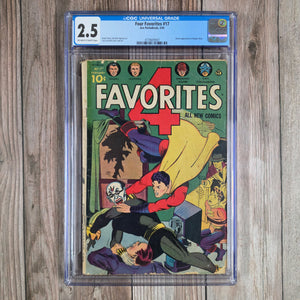 Four Favorites #17 CGC 2.5 Clown appearance in Mango story (cert 9007)