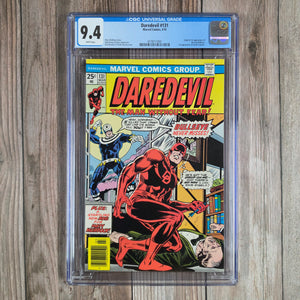 Daredevil #131 CGC 9.4 WP 1st appearance and origin of Bullseye (cert 7001)