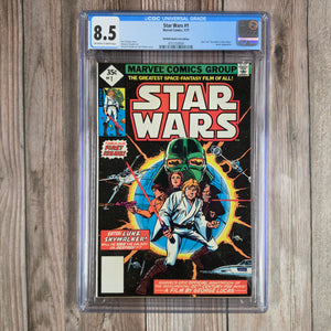 Star Wars #1 CGC 8.5 REPRINT/Multi-Pack Edition, 1st appearance of Darth Vader, Luke, Leia & MORE! (cert 0004)