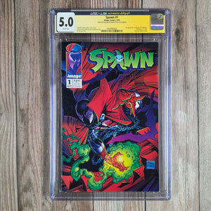 Spawn #1 CGC 5.0 SS Todd McFarlane, 1st appearance of Spawn (cert 9002)