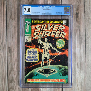 Silver Surfer #1 CGC 7.0 First solo ongoing Silver Surfer series (cert 5003)