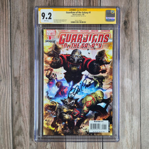Guardians of the Galaxy #1 CGC 9.2 SS Chris Pratt, Origin of the Guardians of the Galaxy (cert 9001)