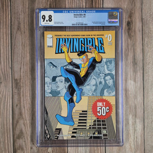 Invincible #0 CGC 9.8 16-page profile of Invincible, Mark Grayson, including origin, powers and supporting characters (cert 1020)