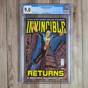 Invincible Returns #1 CGC 9.0 1st appearance of Grand Regent Thragg, a Viltrumite of immense power (cert 2011)