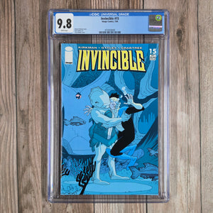 Invincible #15 CGC 9.8 1st appearance of the second Aquarus (cert 8008)