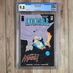 Invincible #18 CGC 9.8 2nd appearance of Machine Head (cert 2011)