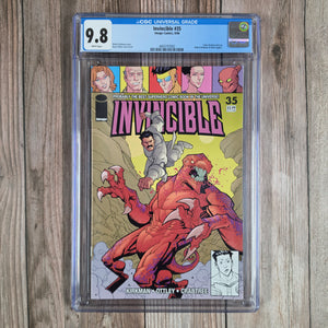Invincible #35 CGC 9.8 1st cameo appearance of Space Racer (cert 7002)