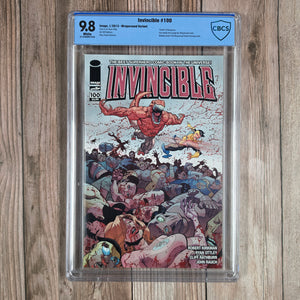 Invincible #100 CBCS 9.8 Wraparound Variant cover, Milestone issue #100 (cert 016)