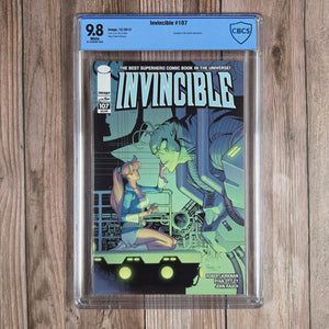 Invincible #107 CBCS 9.8 1st full appearance of Volcanikka, cameo in #106 (cert 023)