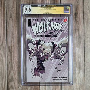 Astounding Wolf-Man #1 CGC 9.6 Auto 9, SS Jason Howard, Robert Kirkman, Directors Cut Edition, Reprint of Free Comic Book Day 2007 Astounding Wolf-Man #1 (cert 3001)