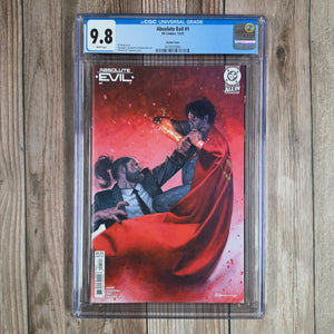 Absolute Evil #1 CGC 9.8 Variant Cover, Introduction of Joker in full (human form) - appearing in multiple panels but teaser art of a future arc shows a more monstrous version of the character (cameos in multiple issues) (cert 7005)