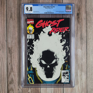 Ghost Rider #v2 #15 CGC 9.8 First glow-in-the-dark comic cover (cert 2010)