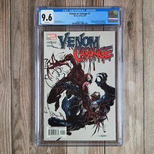 Venom #vs. Carnage #1 CGC 9.6 1st appearance of Pat Mulligan, later becomes Toxin (cert 1009)